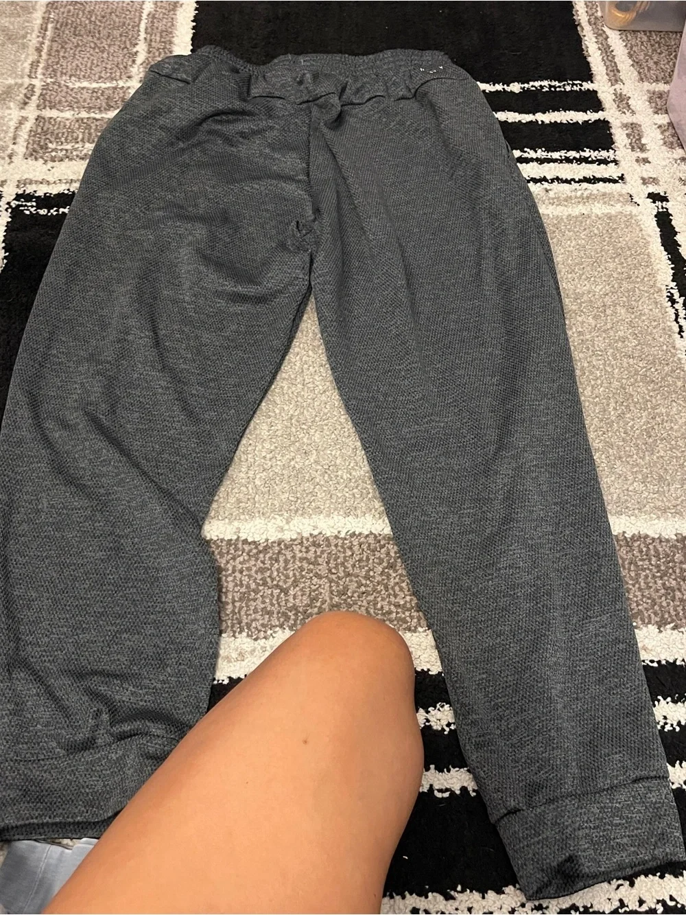 adidas Kids Dark Gray Knit Jogger Pants